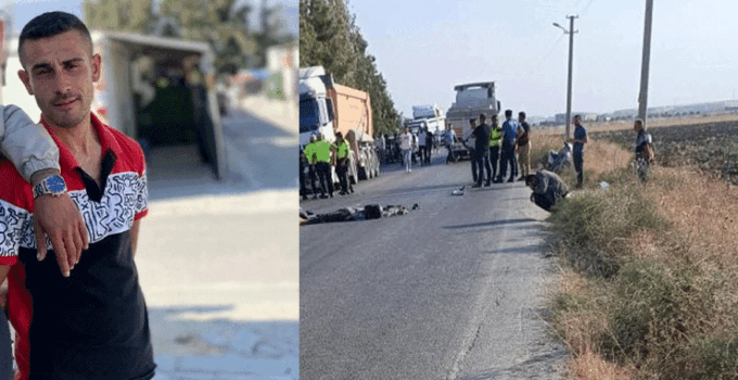 Genç motosiklet sürücüsü kazada hayatını kaybetti