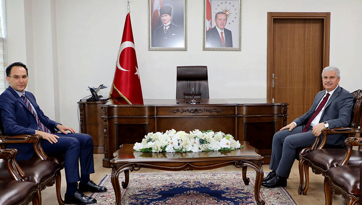 HSK Yaz Kararnamesiyle Konya’ya atanan Başsavcı Cuma Çoban’dan Vali Akın’a ziyaret