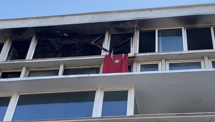 Kadıköy’de apartman dairesi alev alev yandı