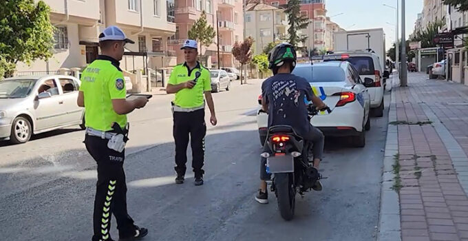 Karaman’da trafik kurallarına uymayan 401 motosiklete ceza yazıldı