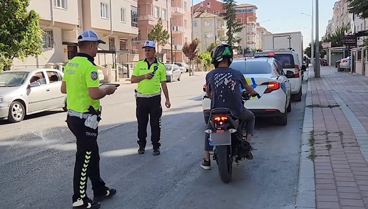 Karaman’da trafik kurallarına uymayan 401 motosiklete ceza yazıldı