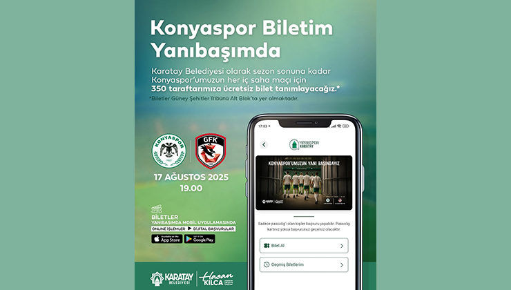 Karatay Belediyesi’nden bilet jesti