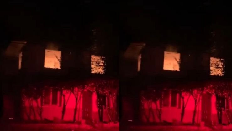 Kiracısının ölümüne neden olan ev sahibinin evi yandı