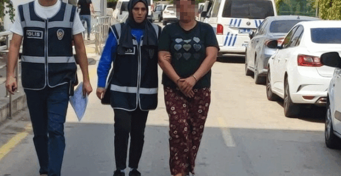 Kızını bıçakla kovalayan anne tutuklandı