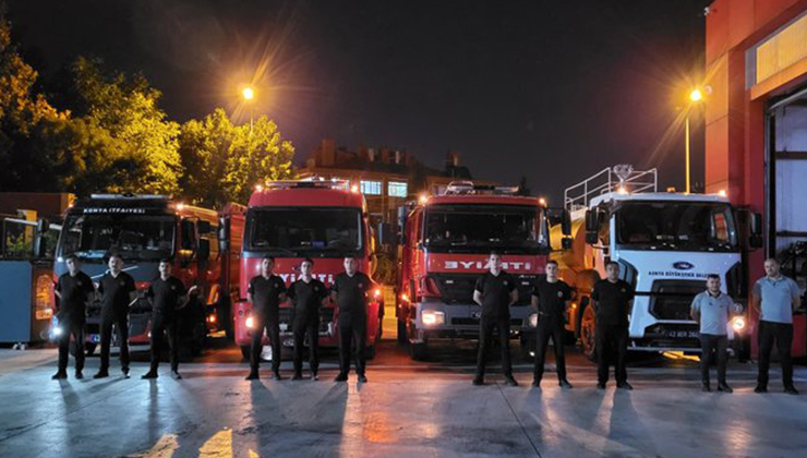 Konya Büyükşehir’den yangın seferberliği