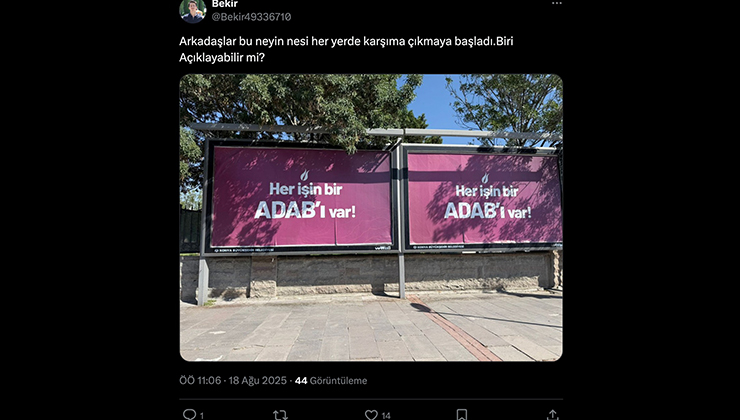 Konya sokaklarındaki gizemli slogan!