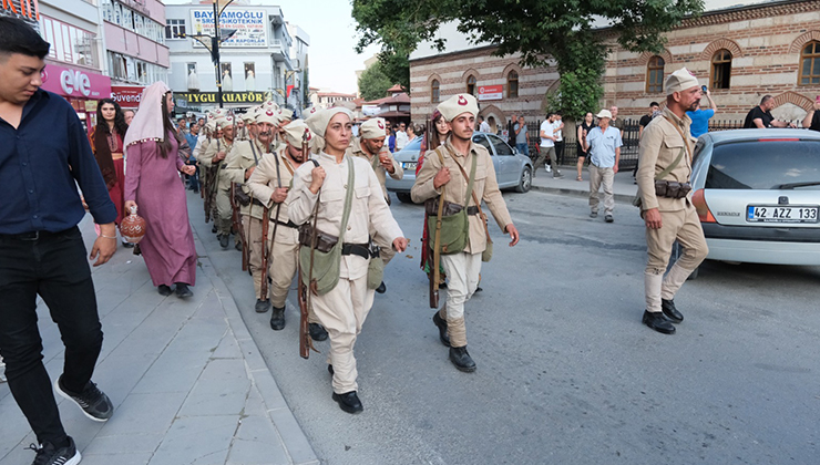 Konya’da 103 yıl öncesinin ruhu tekrar yaşatıldı