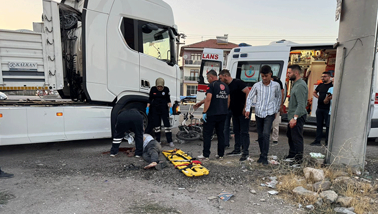 Konya’da feci kaza! Tır ile motosiklet çarpıştı: 1 ölü