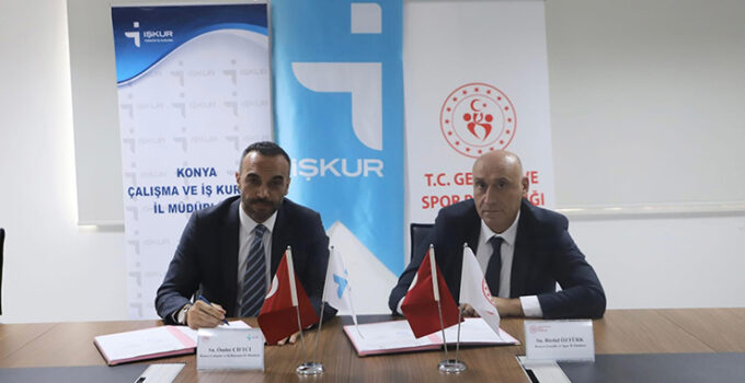 Konya’da Gençlik Spor İl Müdürlüğü ile İŞKUR Arasında TYP Protokolü İmzalandı