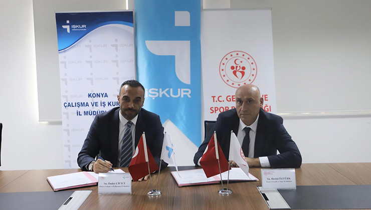 Konya’da Gençlik Spor İl Müdürlüğü ile İŞKUR Arasında TYP Protokolü İmzalandı