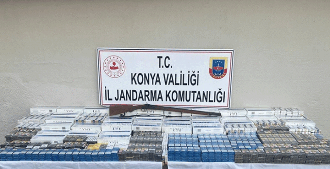 Konya’da kaçakçılara operasyon