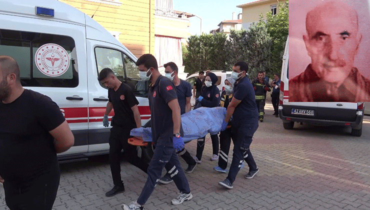 Konya’da kötü koku ihbarına giden ekipler yaşlı adamı ölü buldu