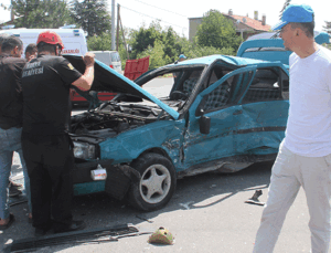 Konya’da otomobiller çarpıştı: 4 yaralı