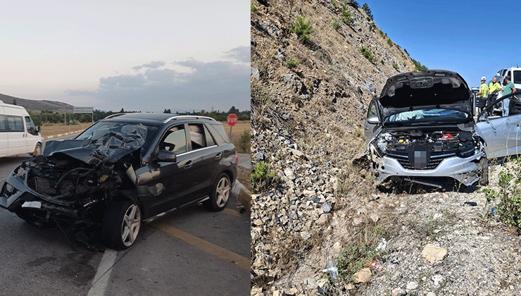 Konya’da üç ayrı trafik kazası meydana geldi: 6 kişi yaralandı