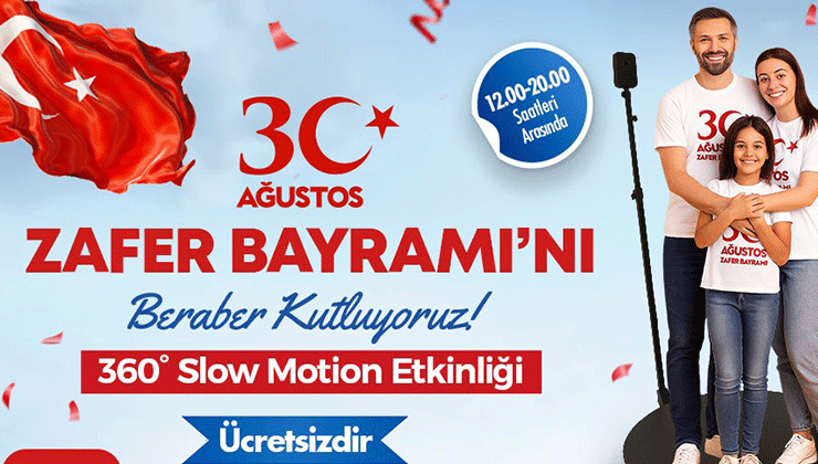 Konya’daki o AVM’de 30 Ağustos coşkusu