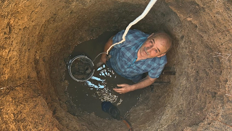 Konyalı çiftçi: 80 yıllık kuyumuzda ilk kez su bitti