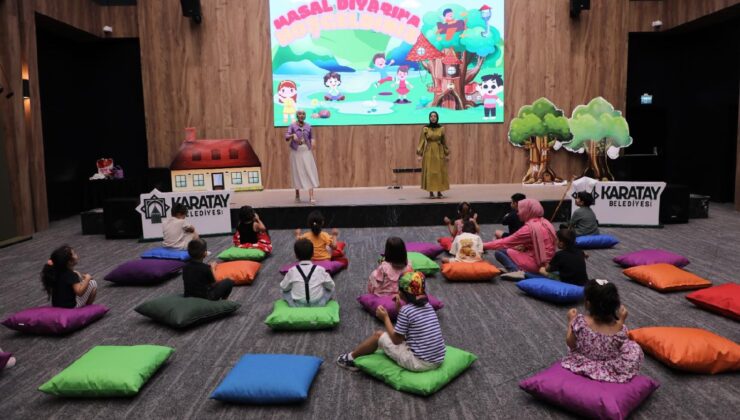 Minikler “Hoş Kubbe Masal Atölyesi”ni çok sevdi