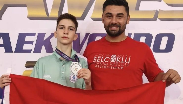 Selçuklulu Çokgezer’den gümüş madalya