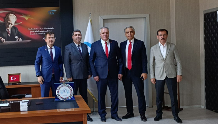 SGK İl Müdürü Avcı’ya hayırlı olsun ziyaretleri sürüyor