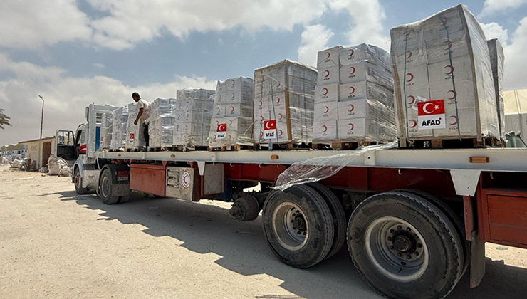 Türkiye’den Gazze’ye 101 bin 271 tonluk insani yardım