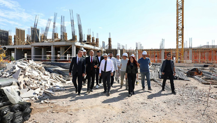 Vali Akın inceledi, hızla tamamlanıyor