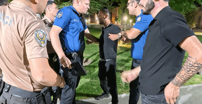 Aksaray’da polis ve bekçilerin alkollü şahıslarla imtihanı karakolda bitti