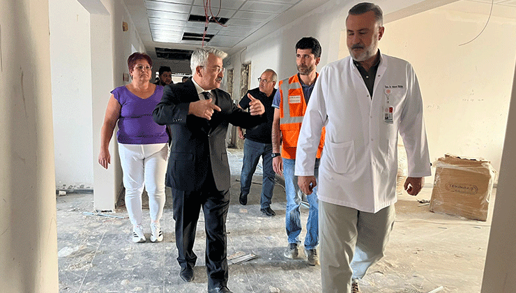 Akşehir Devlet Hastanesi ek binasında sona doğru