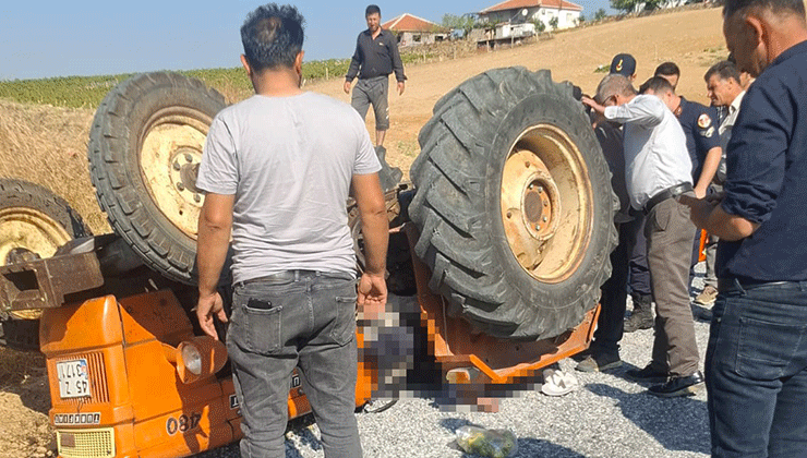 Alaşehir’de traktör kazası: 1 ölü