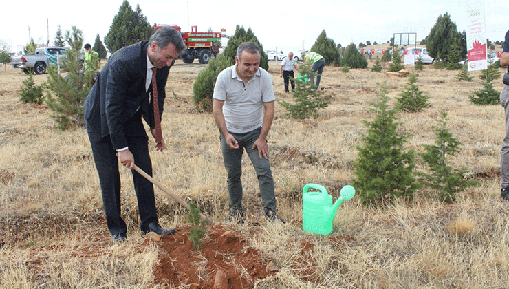 Beyşehir’de İlköğretim Haftası’nda fidanlar toprakla buluşturuldu