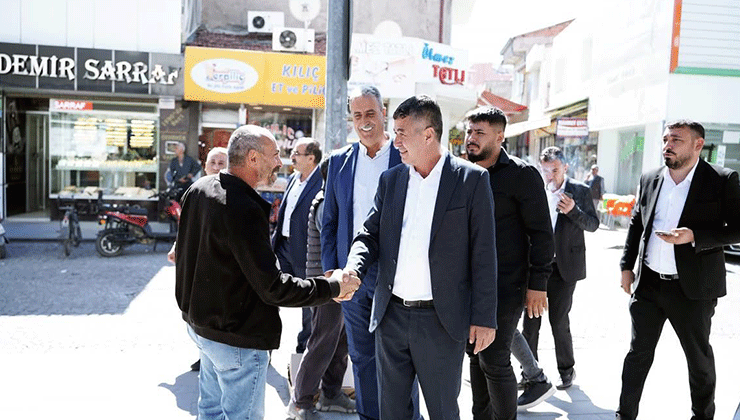 Çiftçi ve esnafla buluştular
