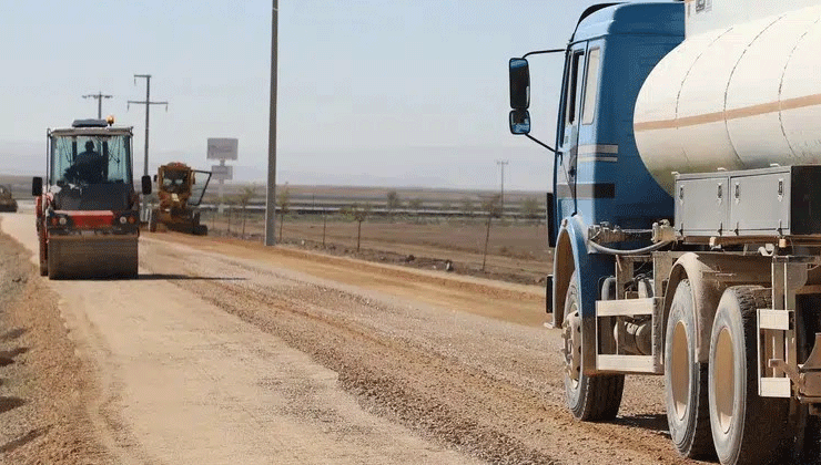 Cihanbeyli’de kazalara neden olan yolda çalışmalar sürüyor