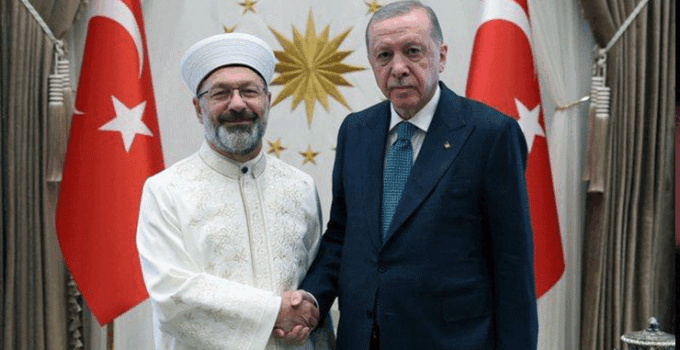 Cumhurbaşkanı Erdoğan, Ali Erbaş’ı kabul etti