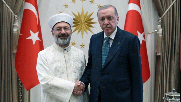 Cumhurbaşkanı Erdoğan, Ali Erbaş’ı kabul etti