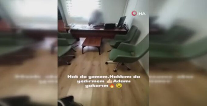 “Gerekçen bu olsun” diyerek kaynar suyu şantiye şefinin üzerine boşalttı, o anları saniye saniye kaydetti