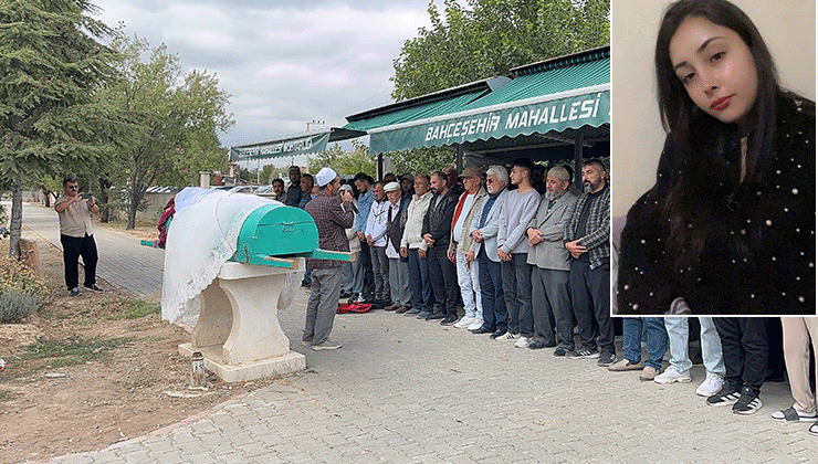 Konya’da kazada hayatını kaybeden genç kız gelinlikle uğurlandı