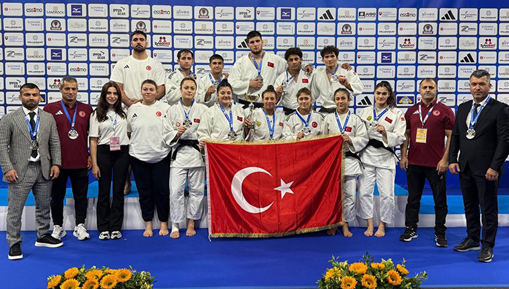 Konya Büyükşehirli judocular Avrupa ikinciliği elde etti