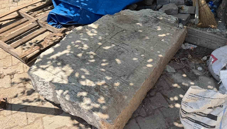 Konya’da 1 tonluk Bizans taşı bulundu