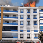 Konya’da 5 katlı apartmanda yangın paniği