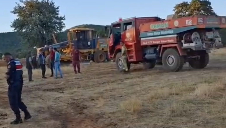 Konya’da çıkan yayla yangını korkuttu
