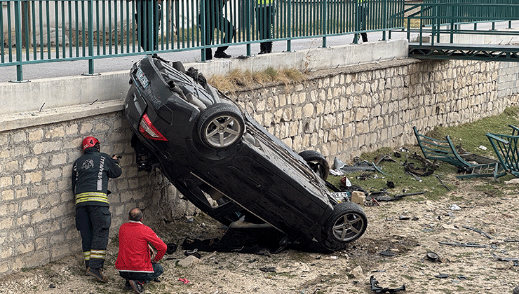 Konya’da kanala düşen otomobildeki 1 kişi öldü, 1 kişi yaralandı