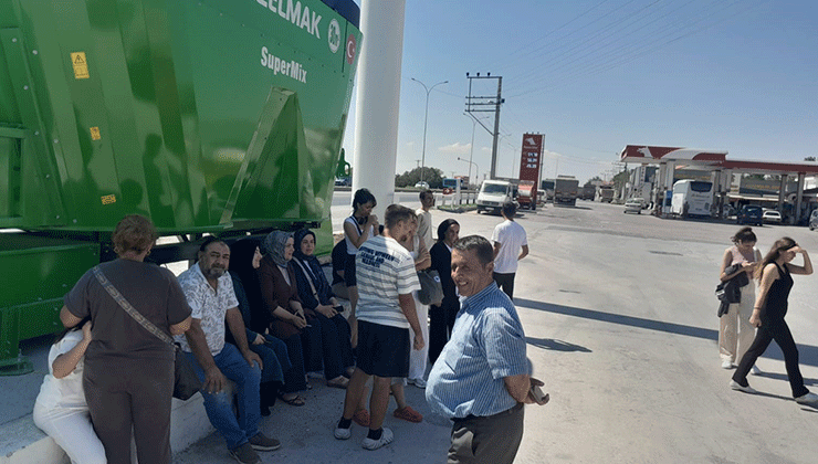 Konya’da mazotu biten otobüs, yolcuları çileden çıkardı