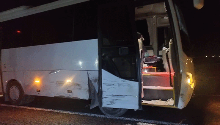 Konya’da minibüs ile otomobil çarpıştı: 1 yaralı