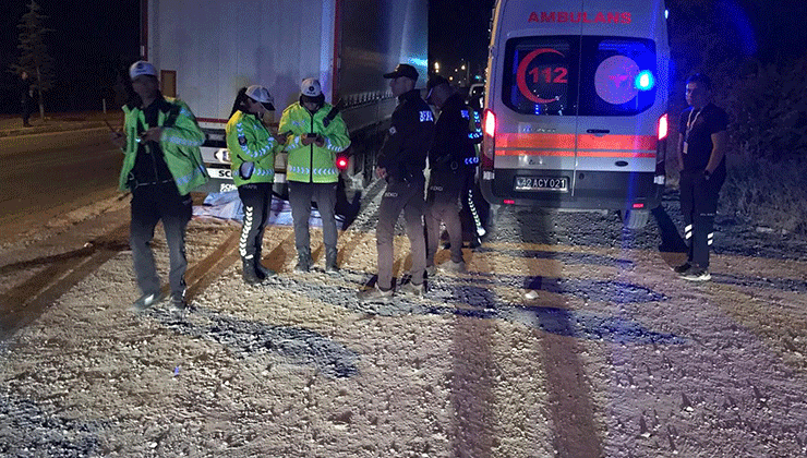Konya’da tırın çarptığı genç hayatını kaybetti