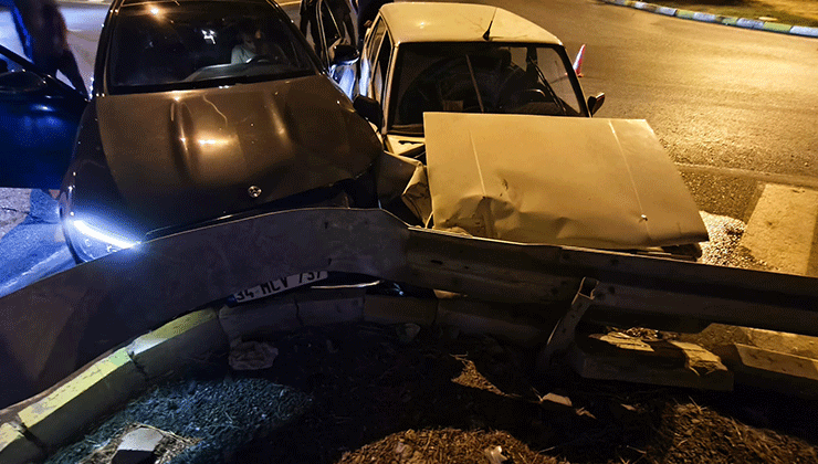 Konya’daki trafik kazasında 2 kişi yaralandı