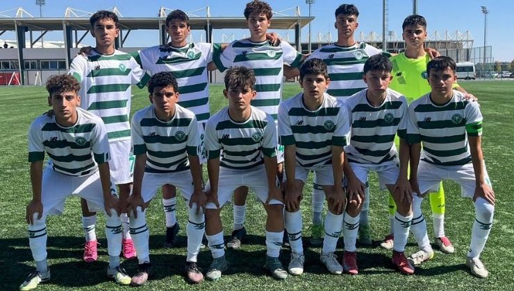 Konyaspor U15, lider ile berabere kaldı