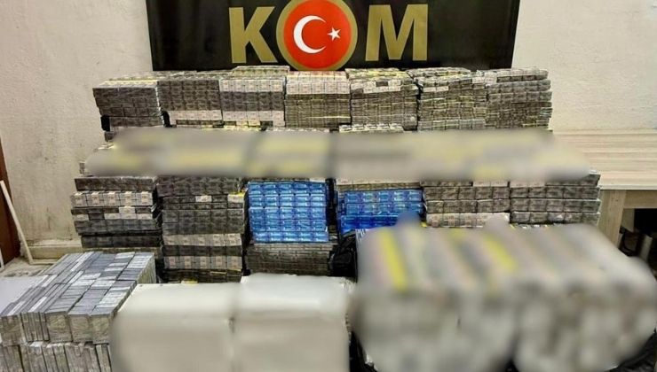 Mardin’de 15 bin paket kaçak sigara ele geçirildi