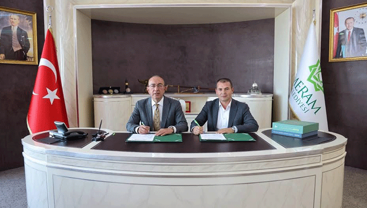 Meram ve Nuribey Belediyeleri arasında kardeşlik protokolü