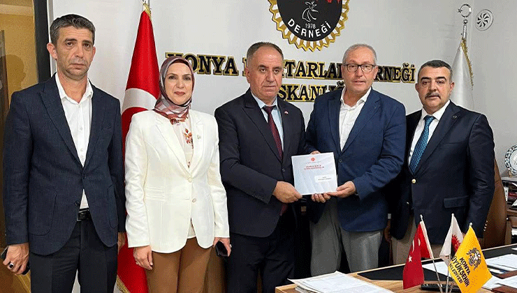 MHP’den Konya Muhtarlar Derneği’ne ziyaret