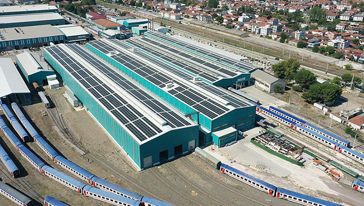 Milli Hızlı Tren güneş enerjisiyle üretiliyor