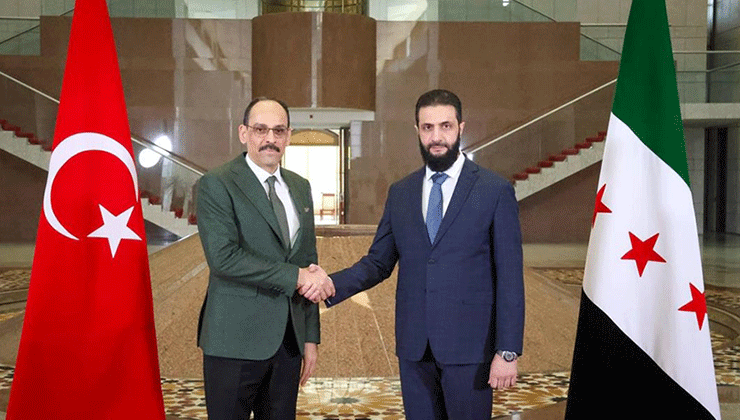MİT Başkanı Kalın, Şam’da Suriye Cumhurbaşkanı Şara’yla görüşecek